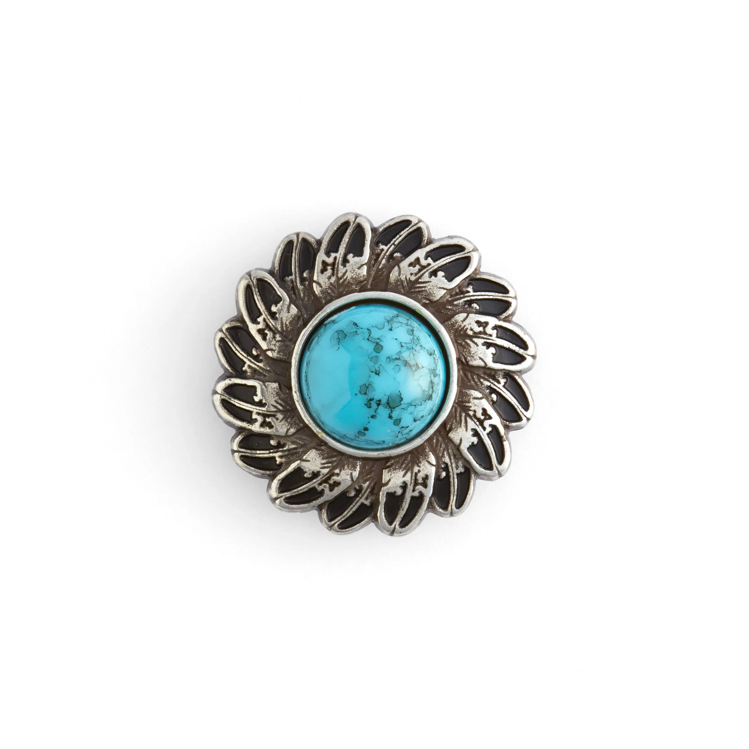 Turquoise Feather Conchos - Image 3
