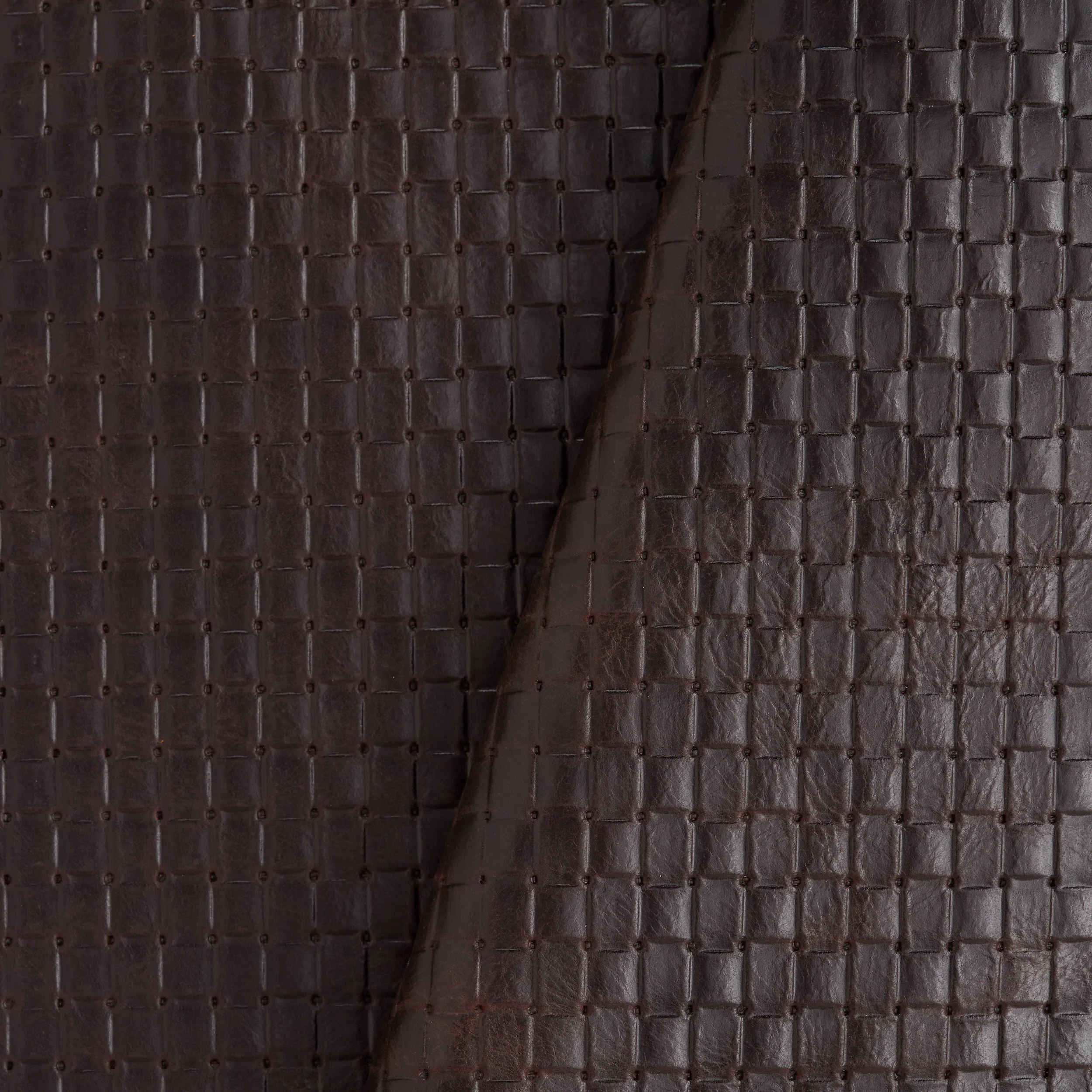 Woven Embossed Veg-Tan Single Shoulder Brown - Image 2