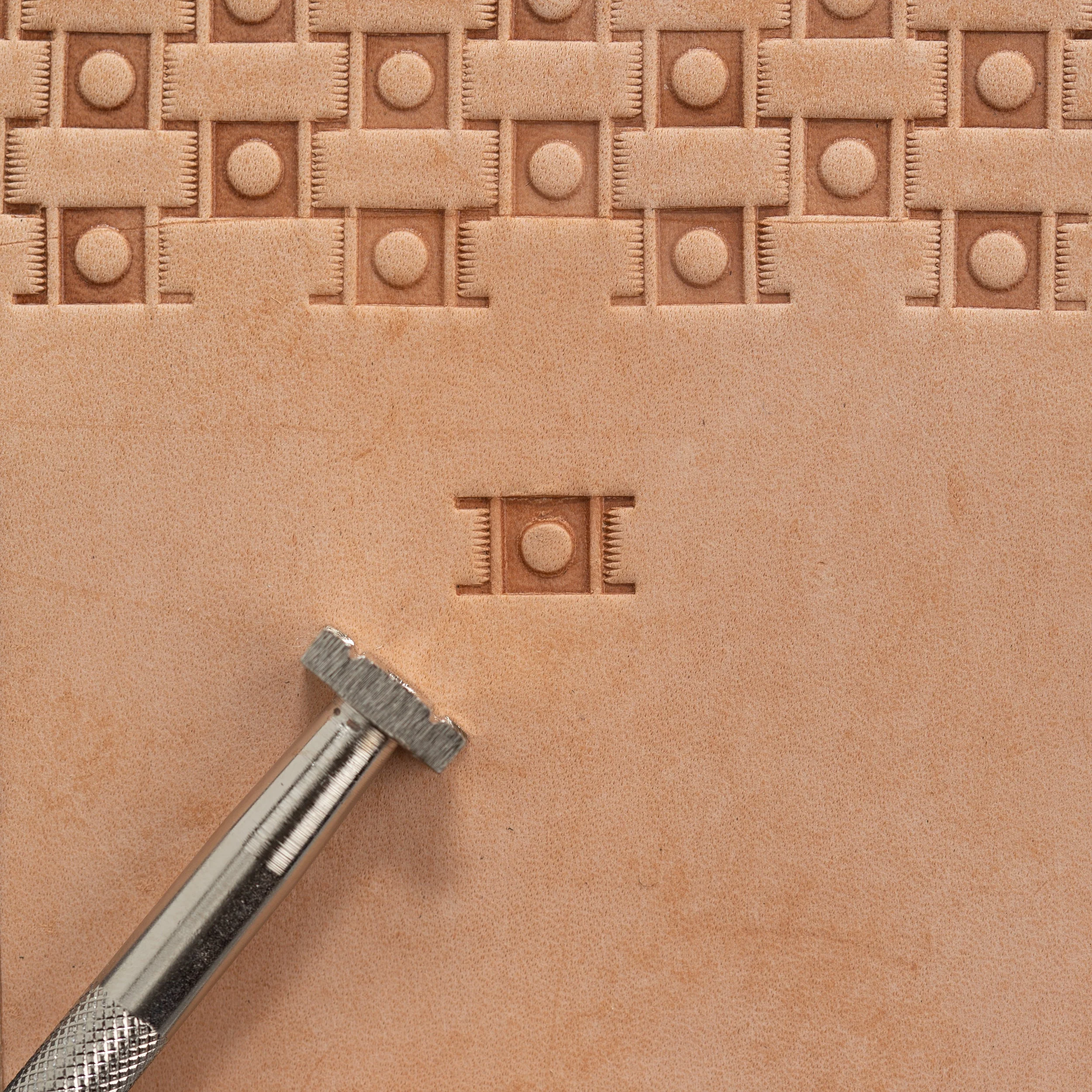 Craftool® Shape Center Basketweave Stamp - Image 3