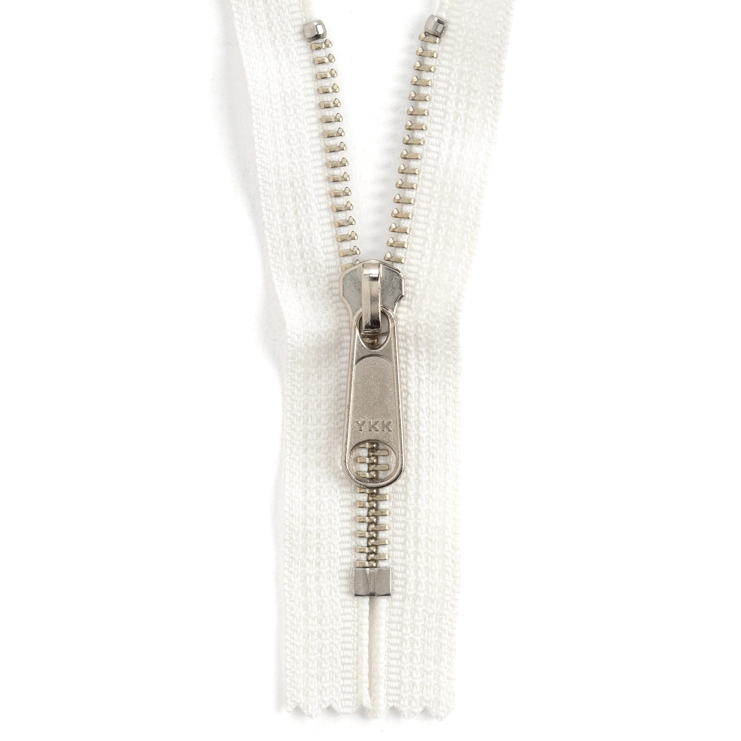 YKK #5 Nickel Plate Complete Zipper - Image 4