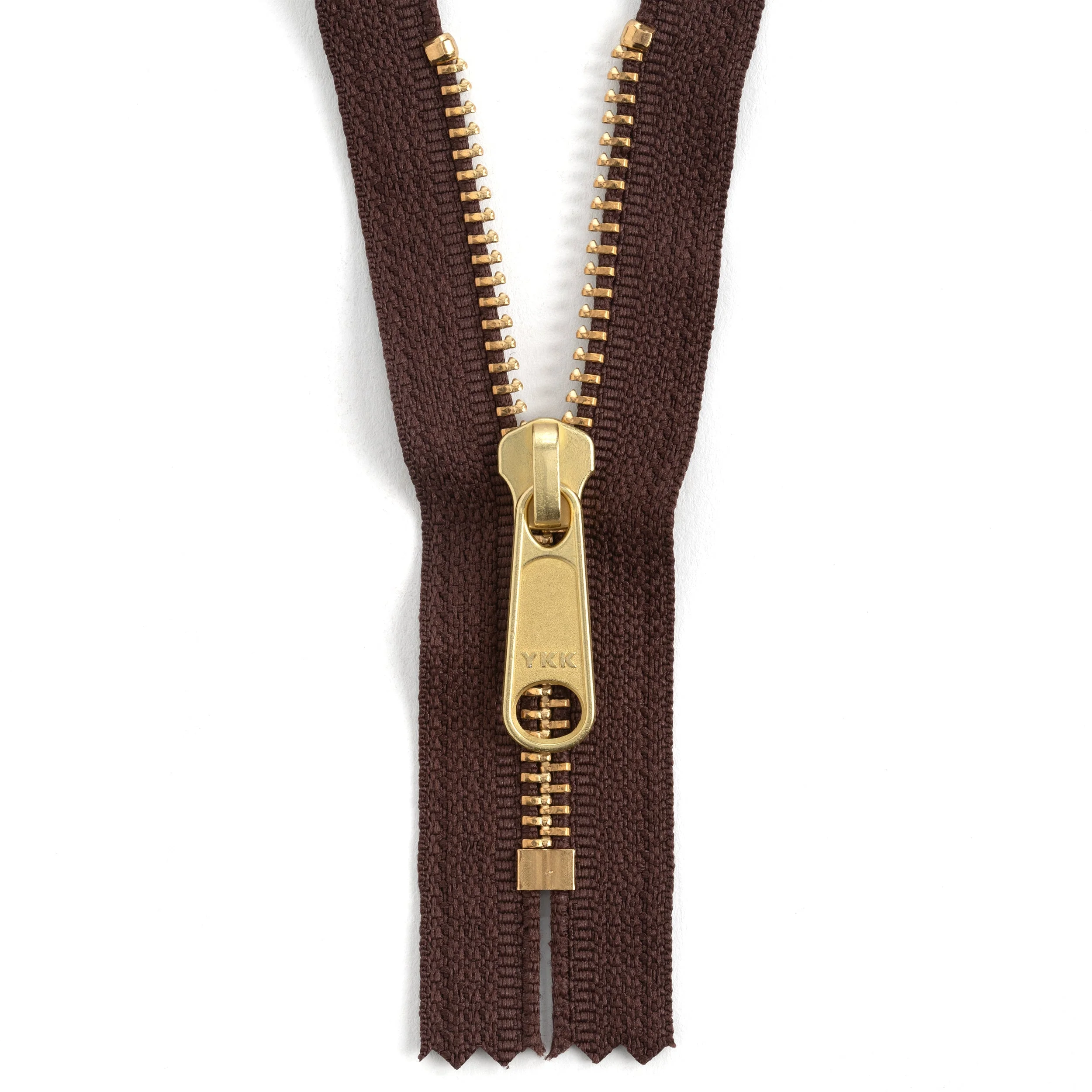 YKK #5 Brass Complete Zipper - Image 3
